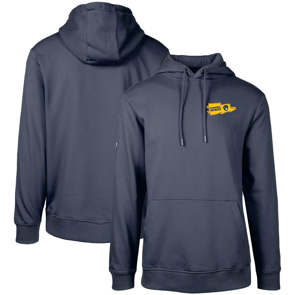 Milwaukee Brewers Levelwear  Podium Rafters Pullover Hoodie - Navy - MLB Discount