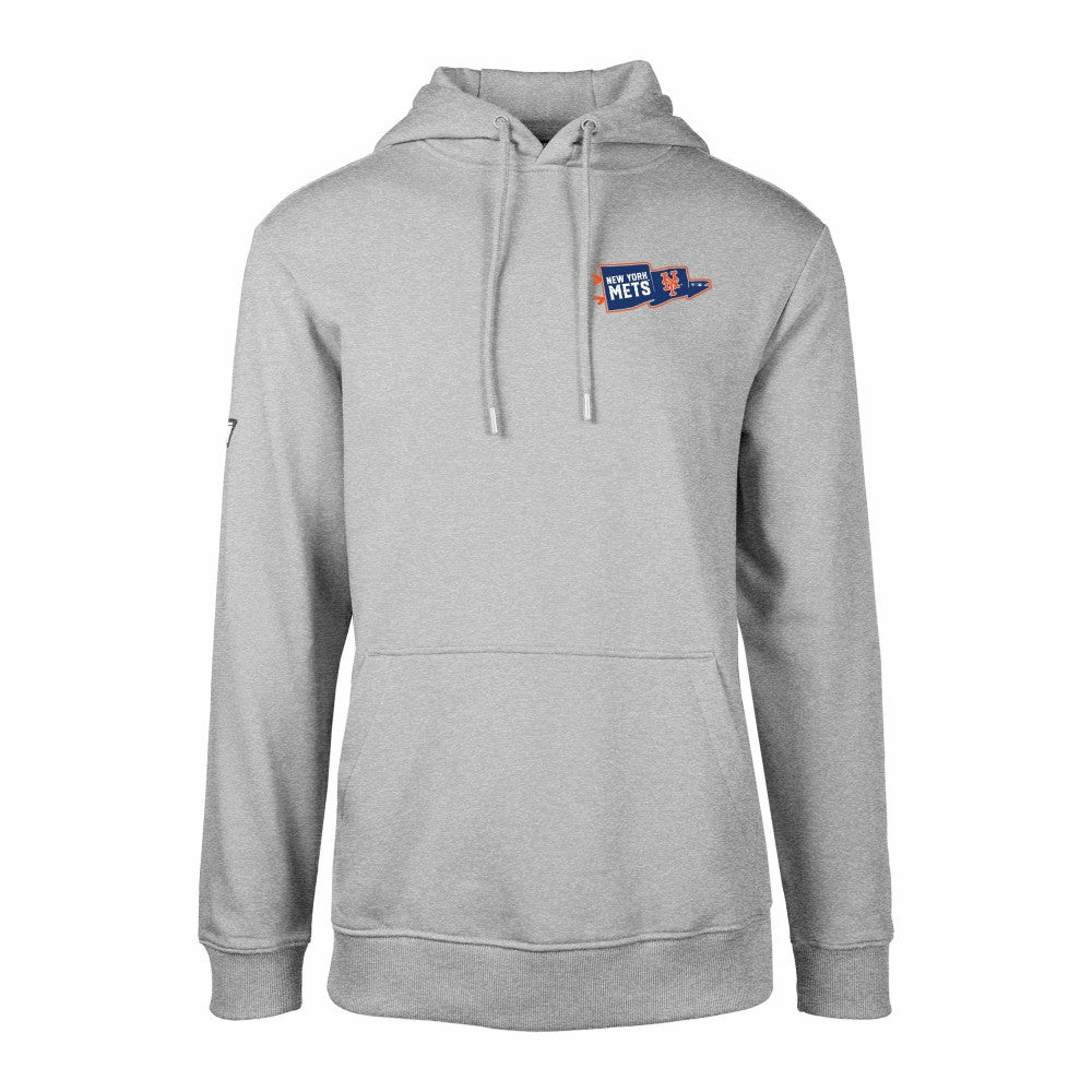 New York Mets Levelwear  Podium Rafters Pullover Hoodie - Gray - MLB on Sale