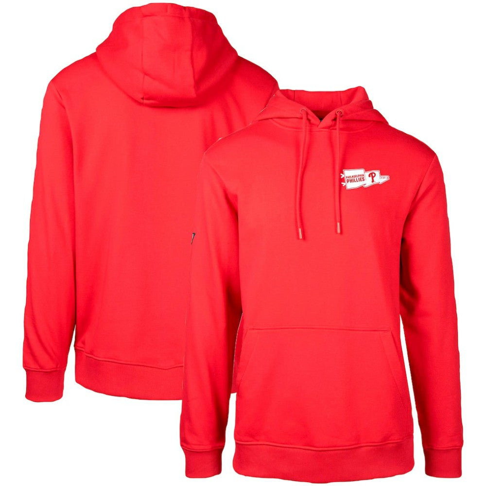 Philadelphia Phillies Levelwear  Podium Rafters Pullover Hoodie - Red - MLB on Sale