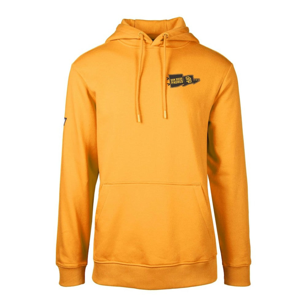 San Diego Padres Levelwear  Podium Rafters Pullover Hoodie - Gold - MLB Discount