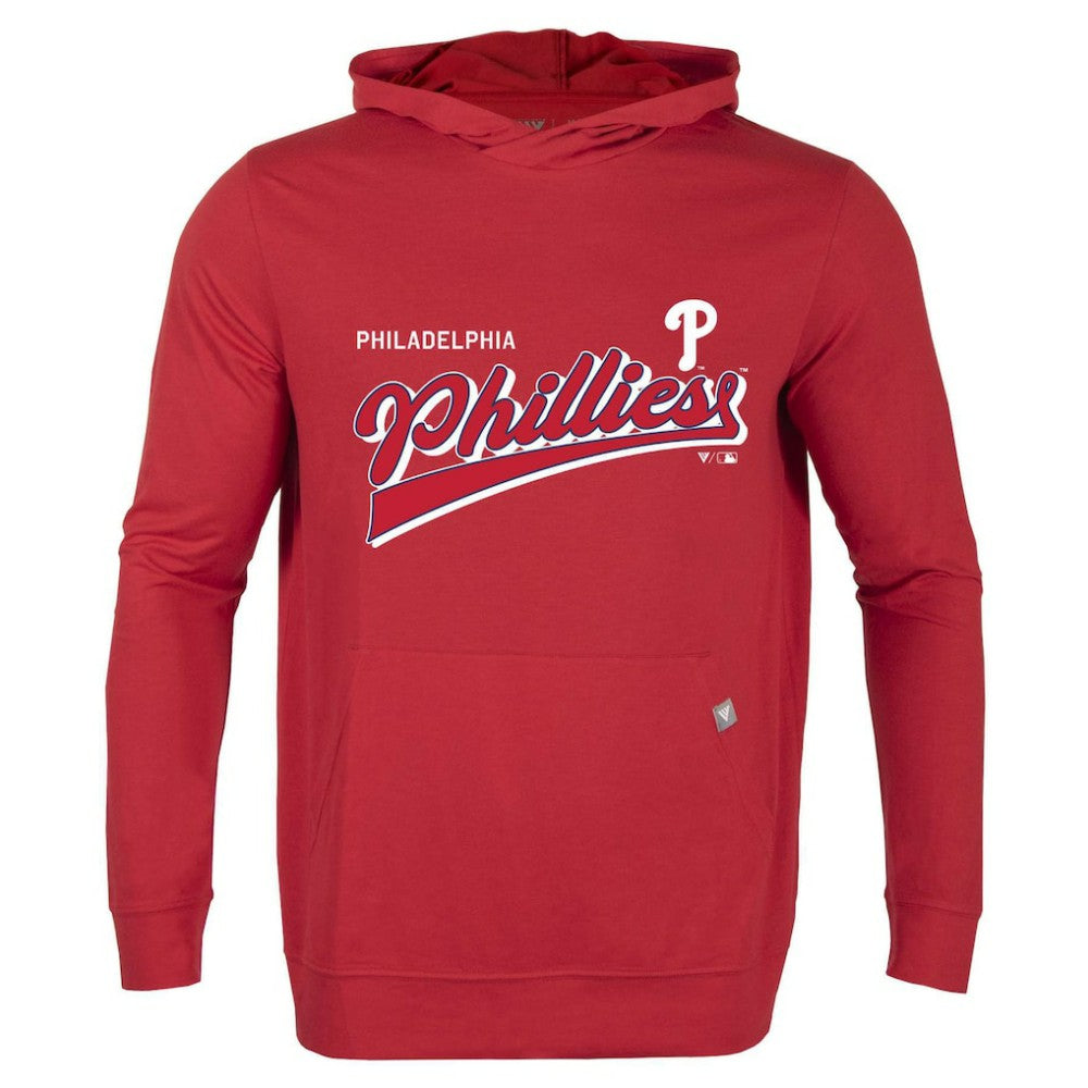 Philadelphia Phillies Levelwear  Relay 2.0 Retro Pullover Hoodie - Red - MLB Lifestyle