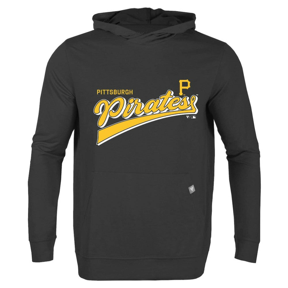 Pittsburgh Pirates Levelwear  Relay 2.0 Retro Pullover Hoodie - Black - MLB Lifestyle