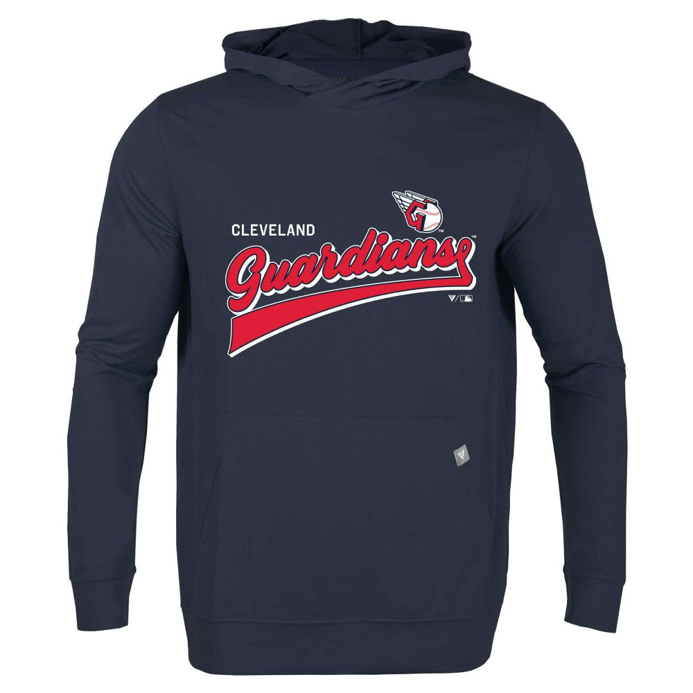 Cleveland Guardians Levelwear  Relay 2.0 Retro Pullover Hoodie - Navy - MLB Lifestyle