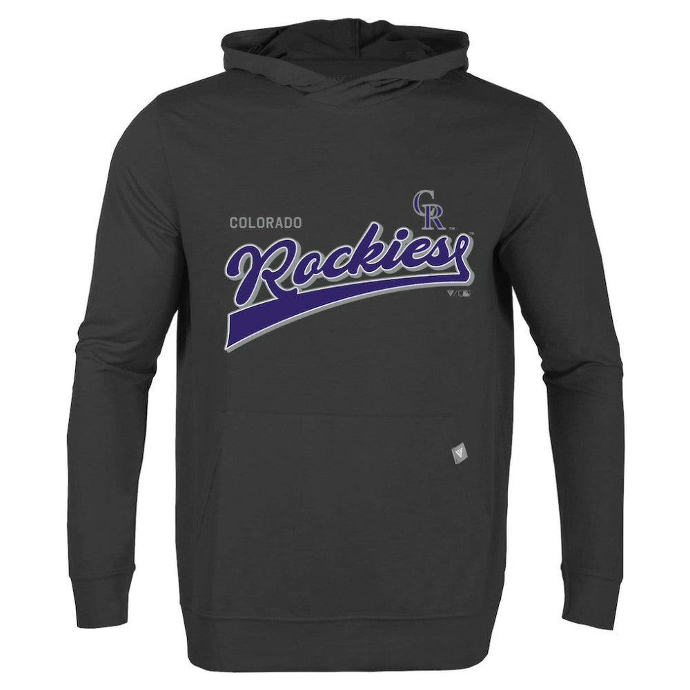 Colorado Rockies Levelwear  Relay 2.0 Retro Pullover Hoodie - Black - MLB Sale