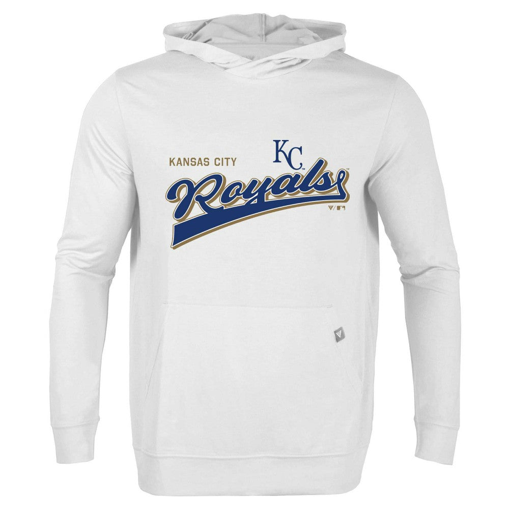 Kansas City Royals Levelwear  Relay 2.0 Retro Pullover Hoodie - White - MLB on Sale