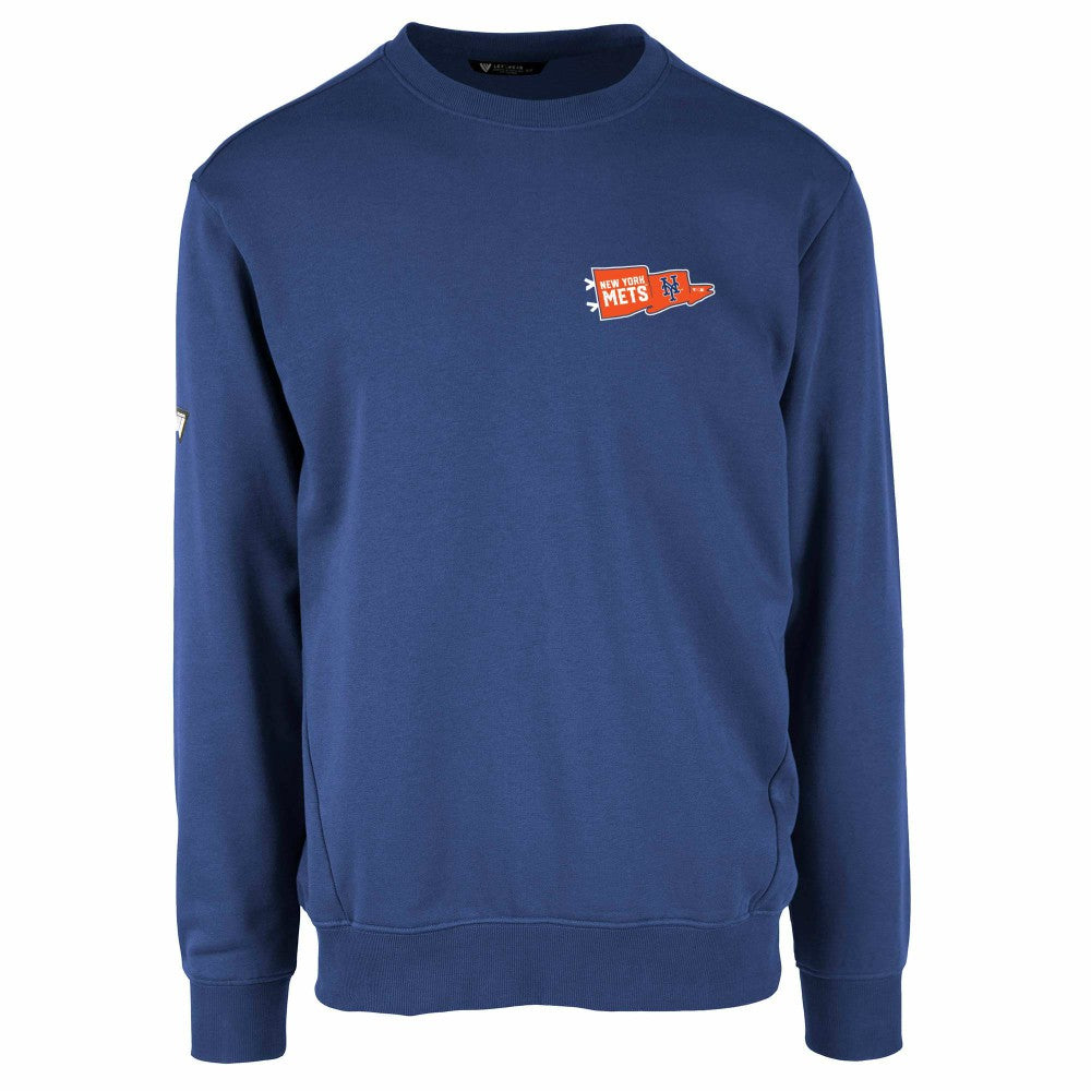 New York Mets Levelwear  Zane Rafters Pullover Sweatshirt - Royal - MLB on Sale