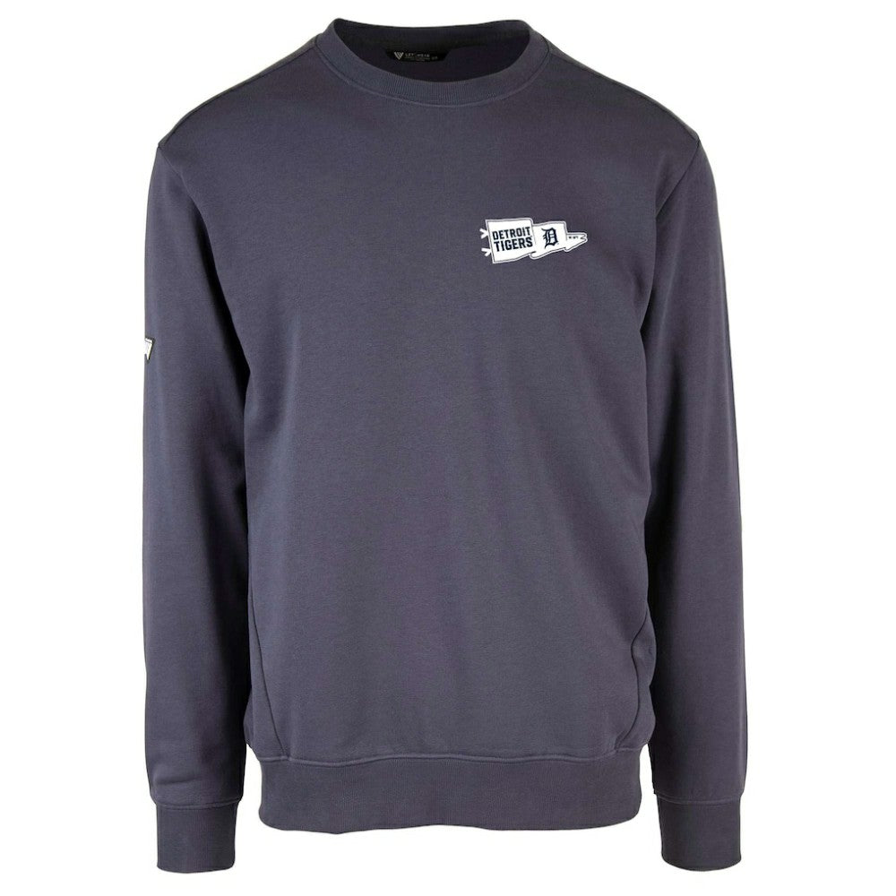 Detroit Tigers Levelwear  Zane Rafters Pullover Sweatshirt - Navy - MLB on Sale
