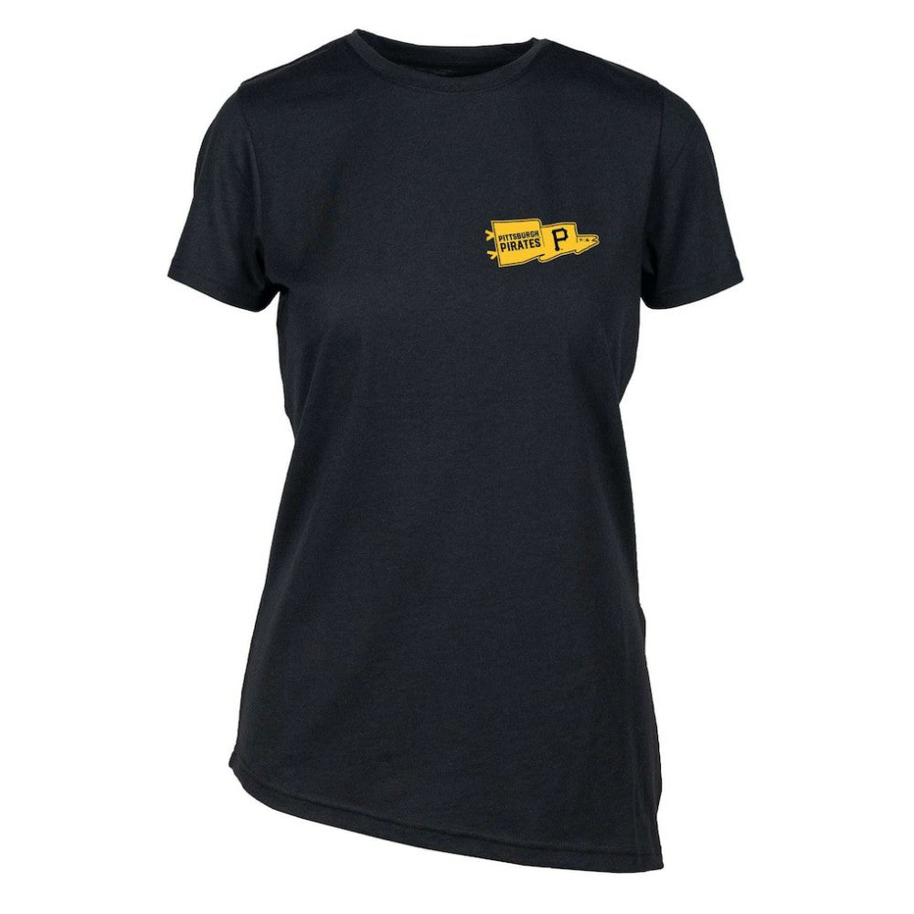 Pittsburgh Pirates Levelwear Women's  Birch Rafters T-Shirt - Black - MLB Discount