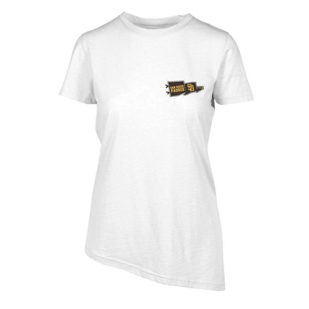 San Diego Padres Levelwear Women's  Birch Rafters T-Shirt - White - MLB on Sale