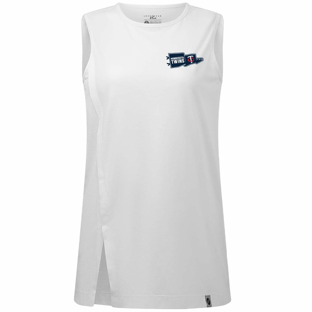 Minnesota Twins Levelwear Women's  Influx Rafters Tank Top - White - MLB Sale