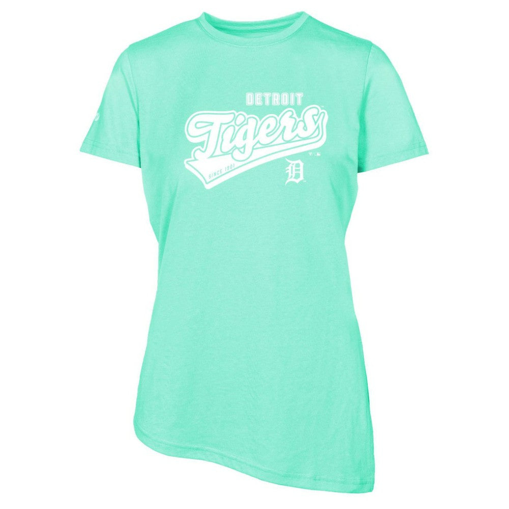Detroit Tigers Levelwear Women's  Birch Sweep T-Shirt - Mint - MLB Online