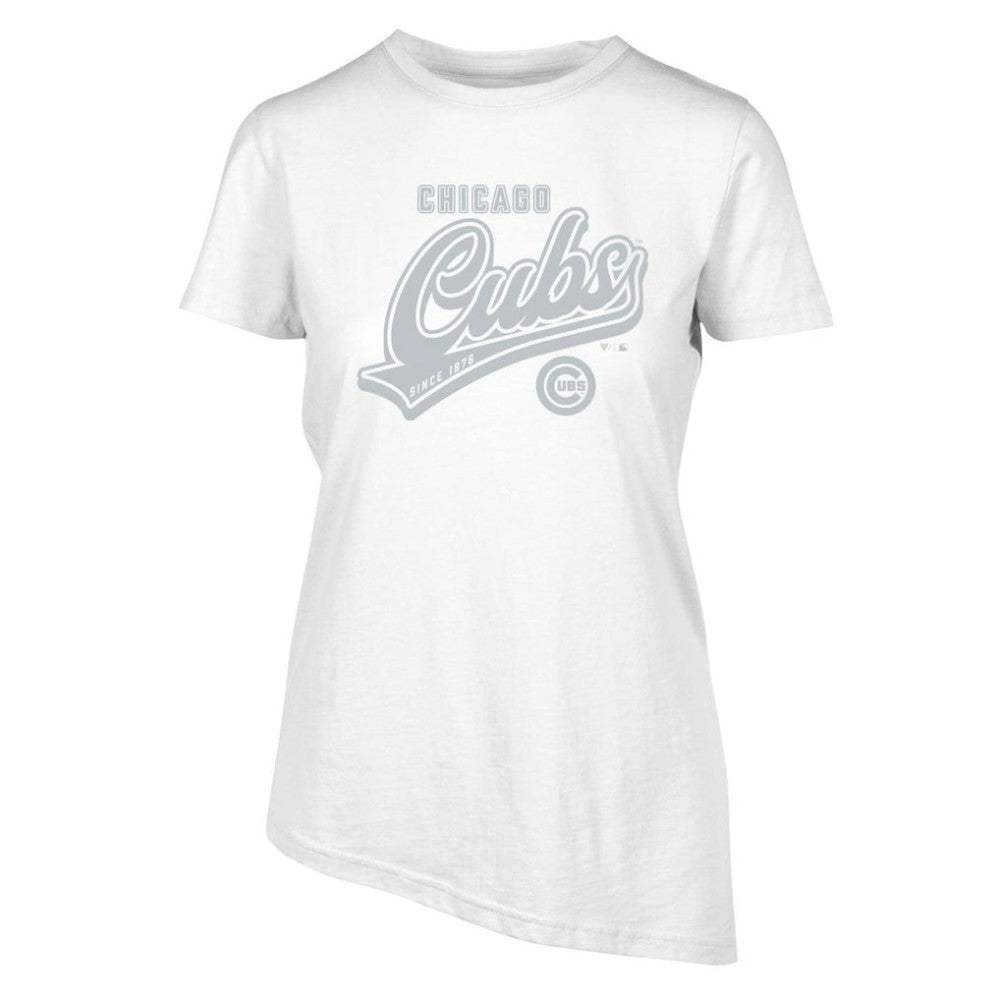 Chicago Cubs Levelwear Women's  Birch Sweep T-Shirt - White - MLB Discount