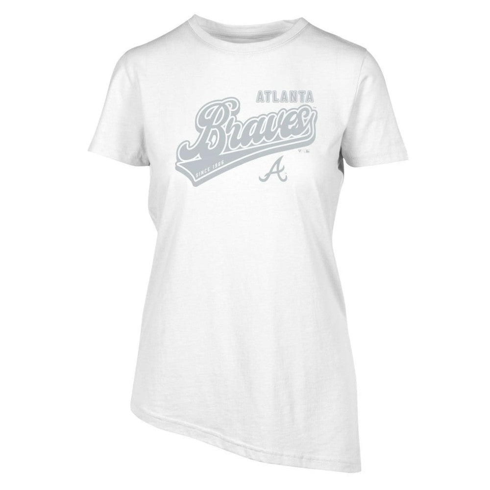 Atlanta Braves Levelwear Women's  Birch Sweep T-Shirt - White - MLB on Sale