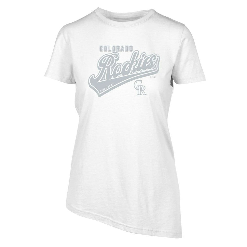 Colorado Rockies Levelwear Women's  Birch Sweep T-Shirt - White - MLB Sale