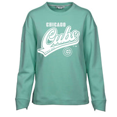 Chicago Cubs Levelwear Women's  Fiona Sweep Pullover Sweatshirt - Mint - MLB Online