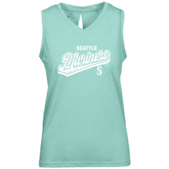Seattle Mariners Levelwear Women's  Paisley Sweep V-Neck Tank Top - Mint - MLB on Sale