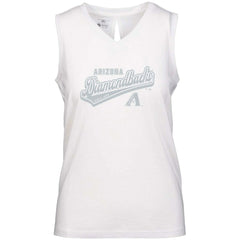 Arizona Diamondbacks Levelwear Women's  Paisley Sweep V-Neck Tank Top - White - MLB Sale