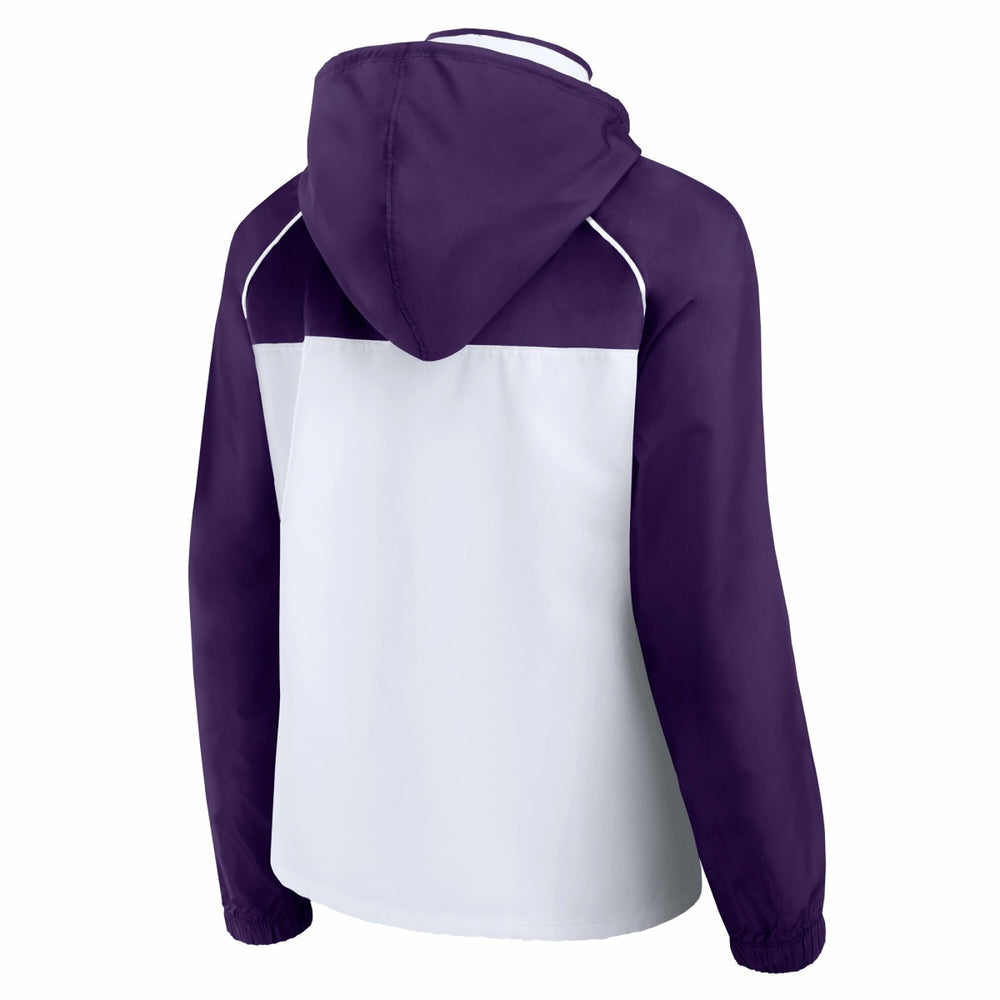 Phoenix Suns Women's Anorak Raglan Full-Zip Hoodie Jacket White/Purple | Fanatics Lifestyle