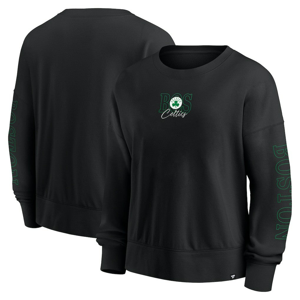 Boston Celtics Women's Oversized Game Day Pullover Sweatshirt Black | Fanatics discount