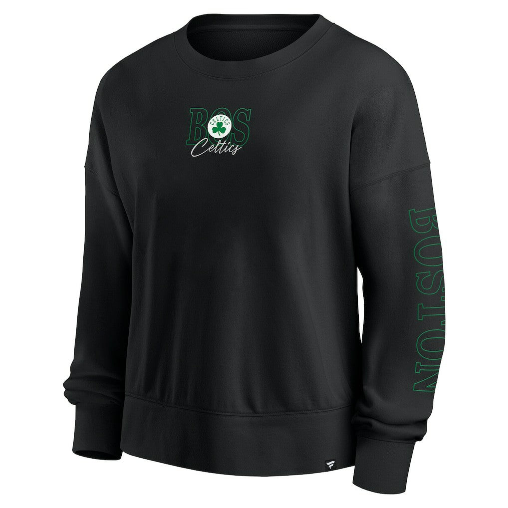 Boston Celtics Women's Oversized Game Day Pullover Sweatshirt Black | Fanatics discount