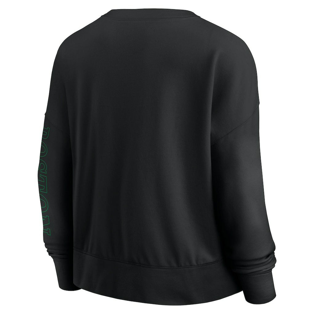 Boston Celtics Women's Oversized Game Day Pullover Sweatshirt Black | Fanatics discount