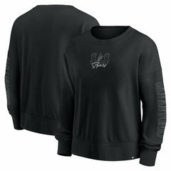 San Antonio Spurs Women's Oversized Game Day Pullover Sweatshirt Black | Fanatics Lifestyle
