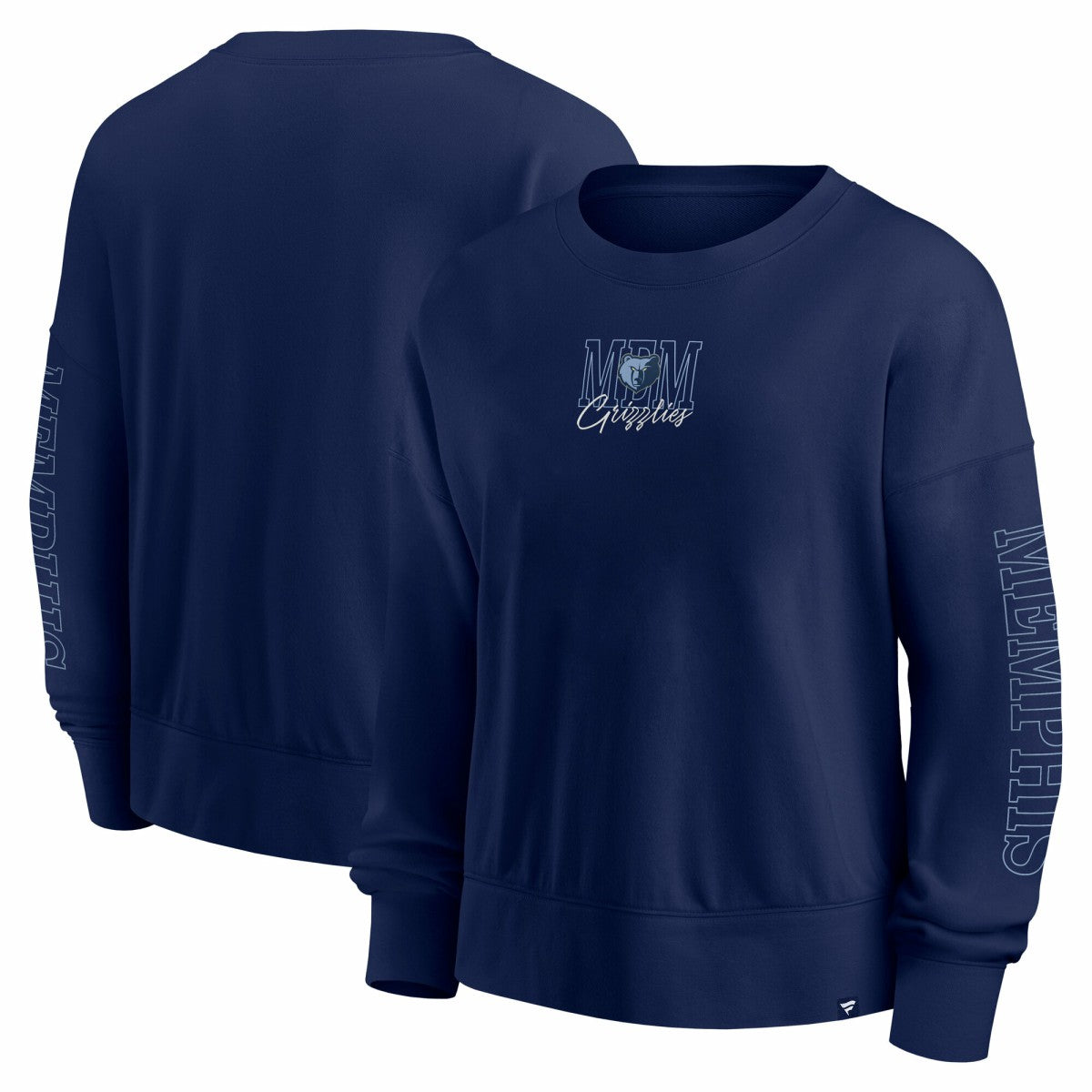 Memphis Grizzlies Women's Oversized Game Day Pullover Sweatshirt Navy | Fanatics discount