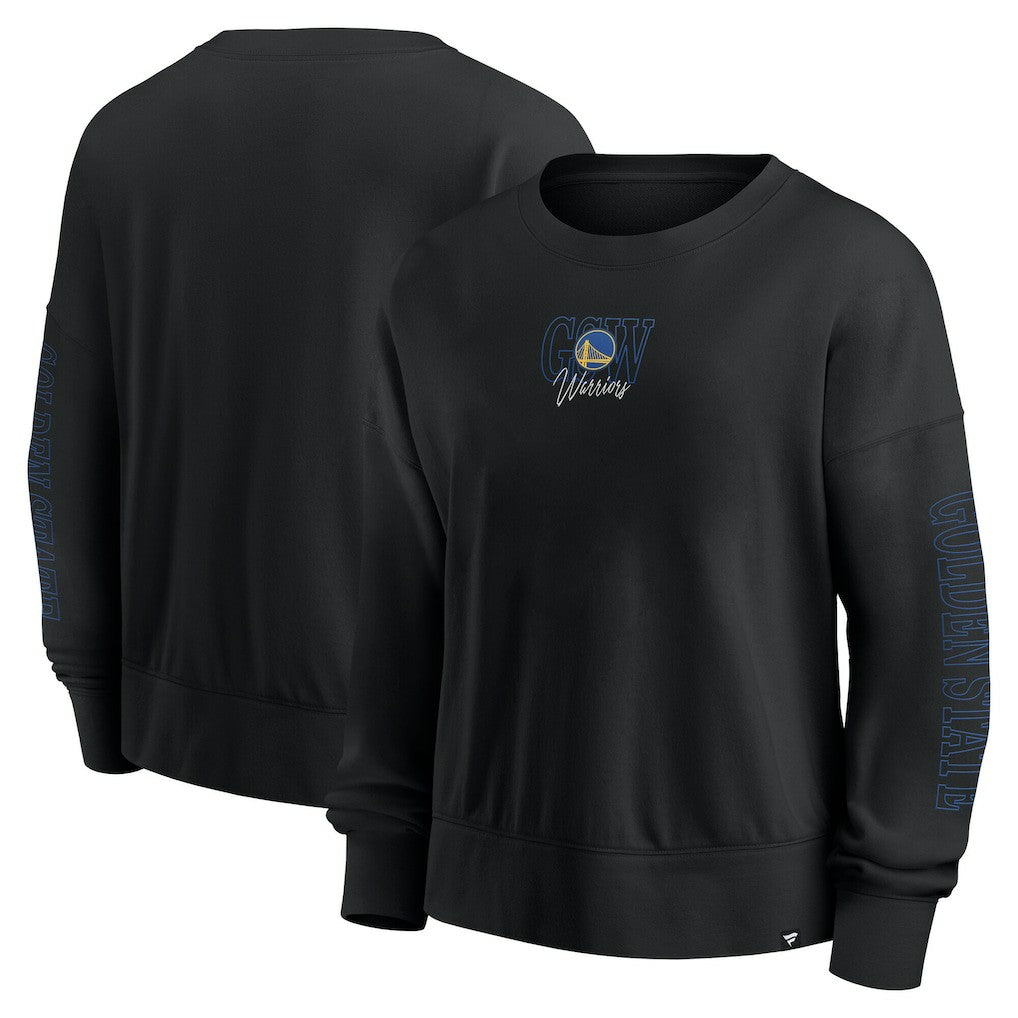 Golden State Warriors Women's Oversized Game Day Pullover Sweatshirt for sale Black | Fanatics outlet