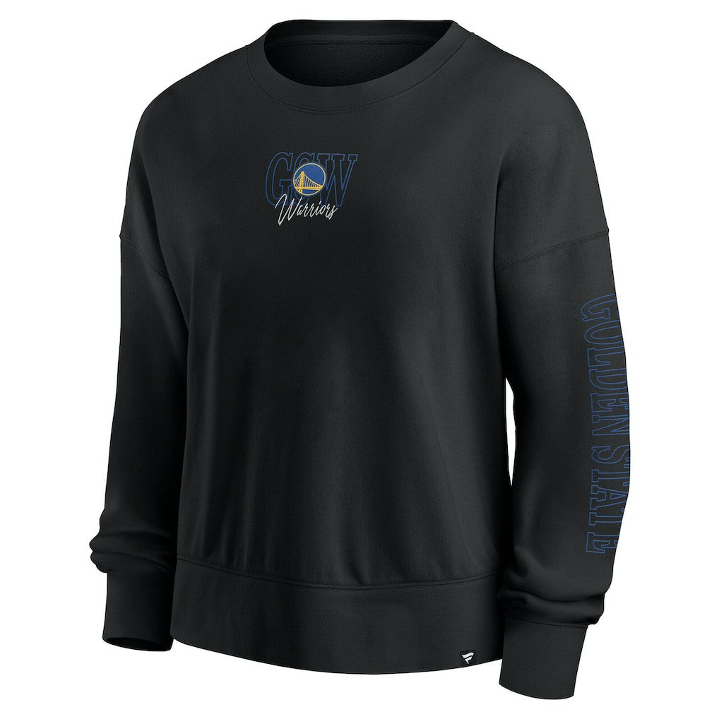 Golden State Warriors Women's Oversized Game Day Pullover Sweatshirt for sale Black | Fanatics outlet