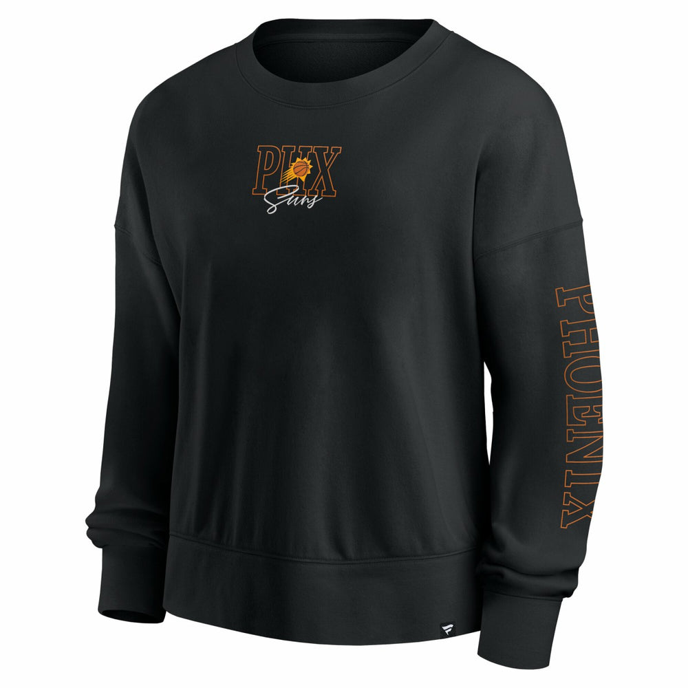 Phoenix Suns Women's Oversized Game Day Pullover Sweatshirt Black | Fanatics online