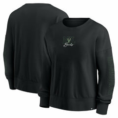 Milwaukee Bucks Women's Oversized Game Day Pullover Sweatshirt Black | Fanatics outlet