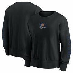 New York Knicks Women's Oversized Game Day Pullover Sweatshirt Black | Fanatics