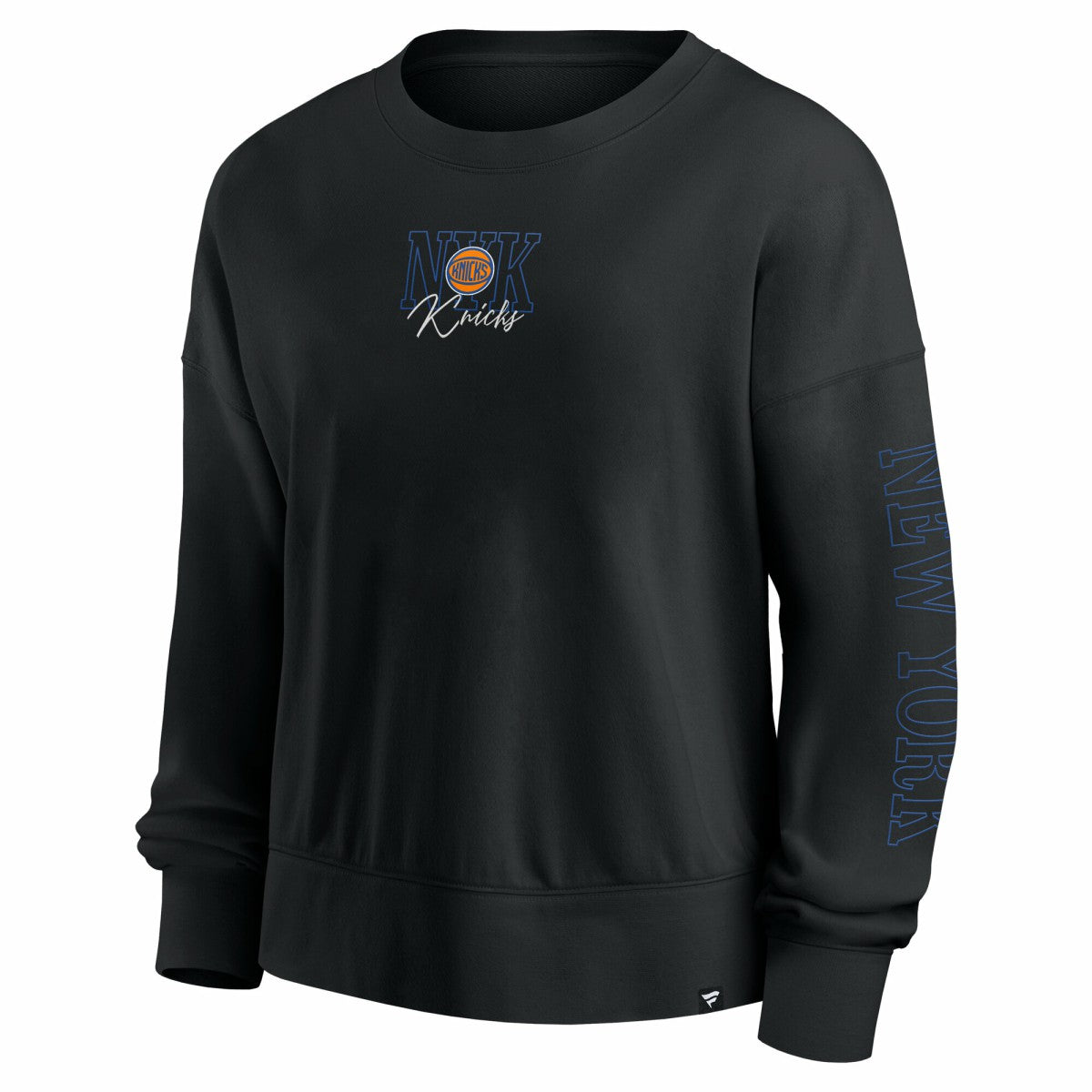 New York Knicks Women's Oversized Game Day Pullover Sweatshirt Black | Fanatics