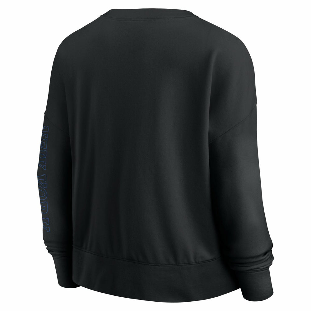 New York Knicks Women's Oversized Game Day Pullover Sweatshirt Black | Fanatics