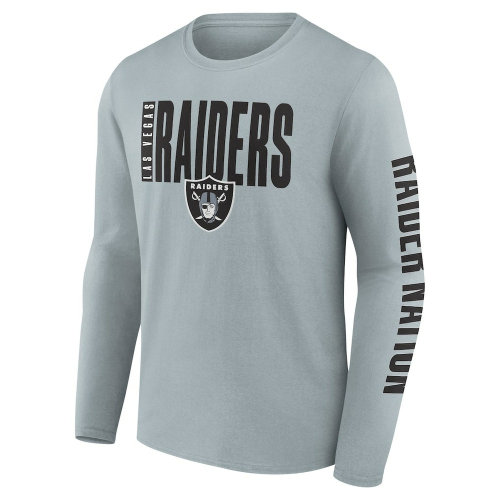 Fanatics Las Vegas Raiders Vision Long Sleeve T-Shirt Gray