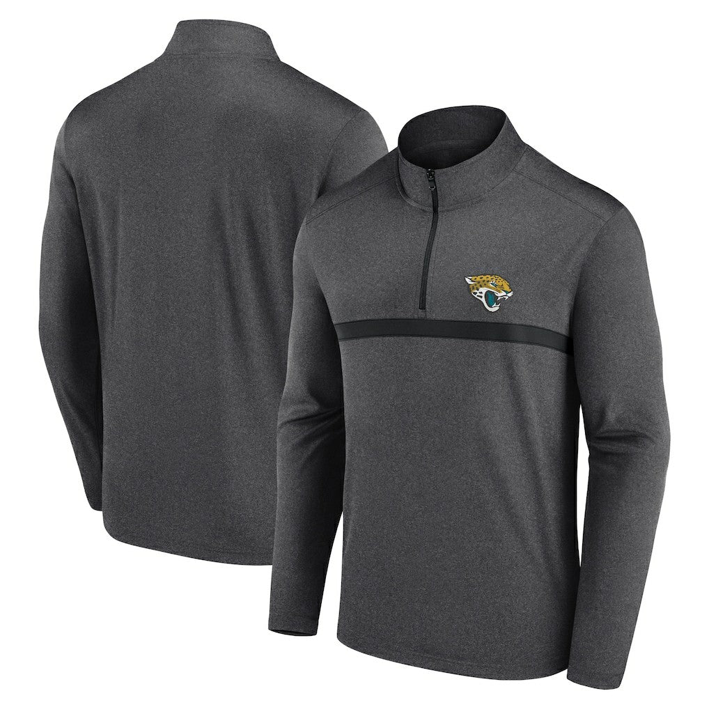 Fanatics Jacksonville Jaguars Head-to-Head Quarter-Zip Pullover Charcoal