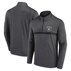 Fanatics Las Vegas Raiders Head-to-Head Quarter-Zip Pullover Charcoal