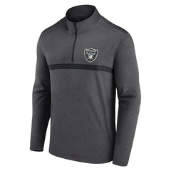 Fanatics Las Vegas Raiders Head-to-Head Quarter-Zip Pullover Charcoal