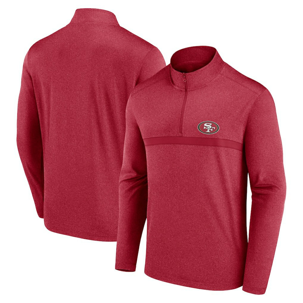 Fanatics San Francisco 49ers Head-to-Head Quarter-Zip Pullover Scarlet