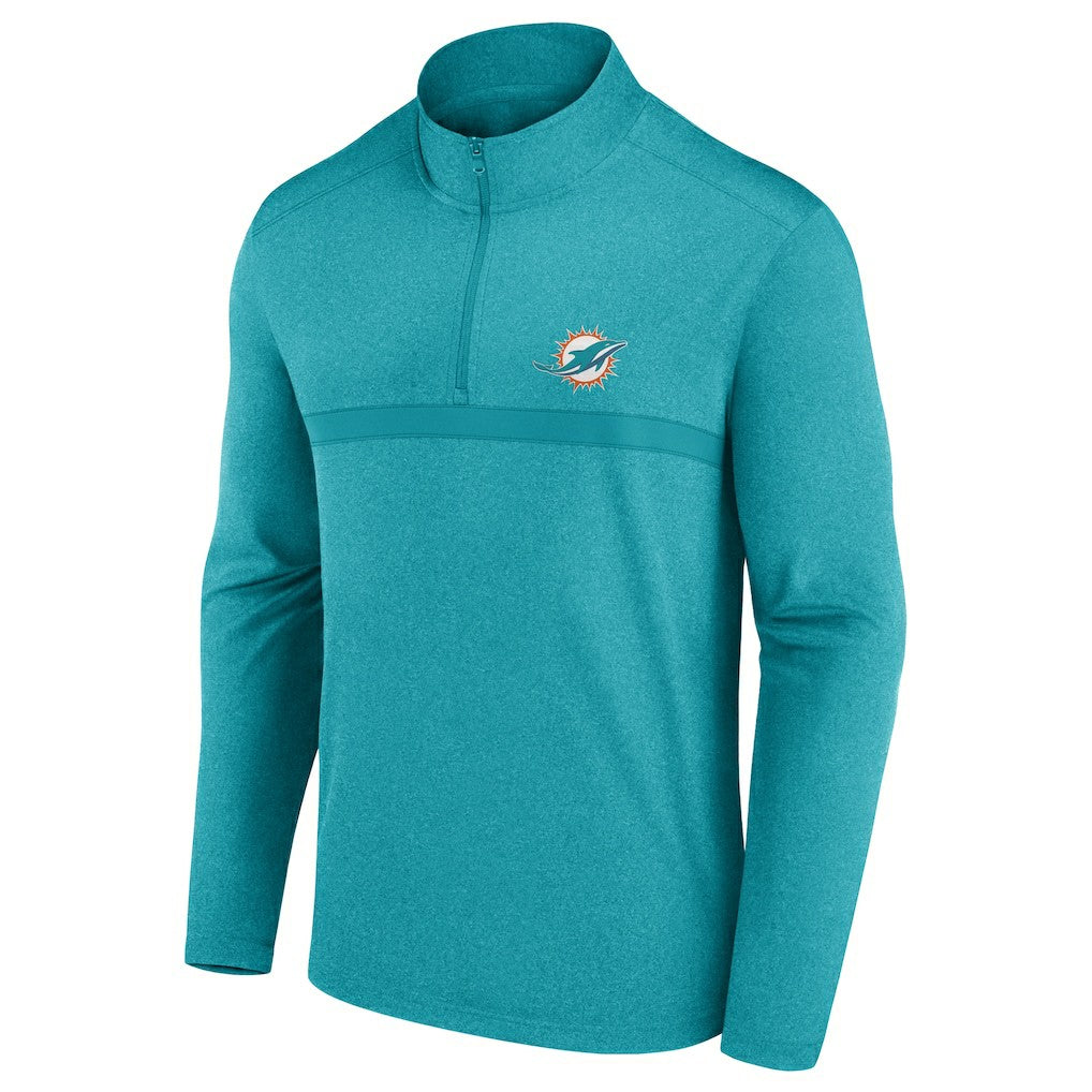 Fanatics Miami Dolphins Head-to-Head Quarter-Zip Pullover Aqua