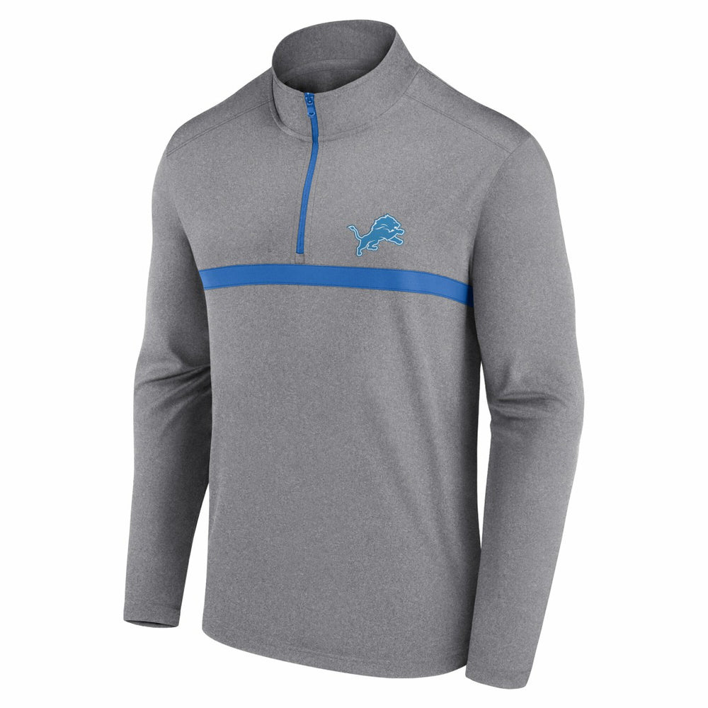 Fanatics Detroit Lions Head-to-Head Quarter-Zip Pullover Gray