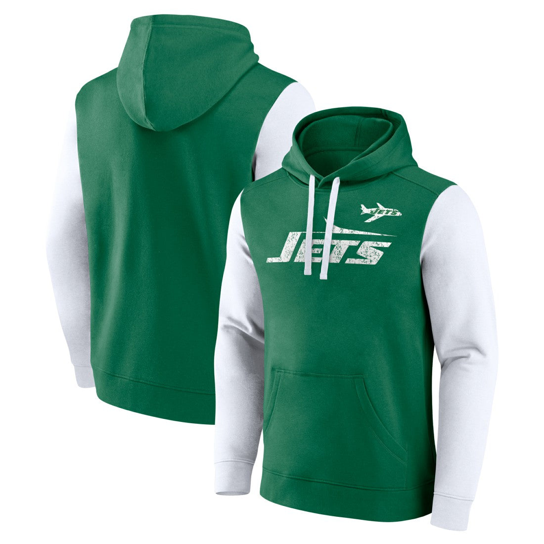 Fanatics New York Jets Fleece Pullover Hoodie Kelly Green