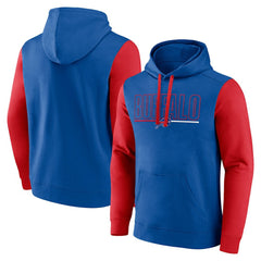 Fanatics Buffalo Bills Outline Pullover Hoodie Royal/Red