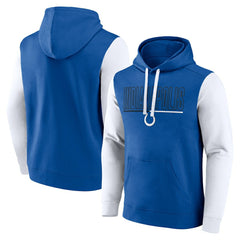 Fanatics Indianapolis Colts Outline Pullover Hoodie Royal/White