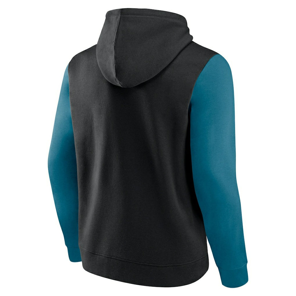 Fanatics Jacksonville Jaguars Outline Pullover Hoodie Black/Teal