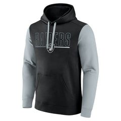Fanatics Las Vegas Raiders Outline Pullover Hoodie Black/Silver