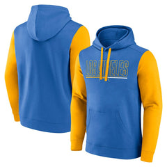 Fanatics Los Angeles Chargers Outline Pullover Hoodie Powder Blue/Gold