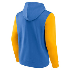 Fanatics Los Angeles Chargers Outline Pullover Hoodie Powder Blue/Gold