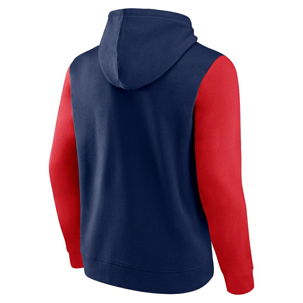 Fanatics New England Patriots Outline Pullover Hoodie Navy/Red