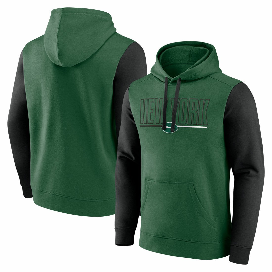 Fanatics New York Jets Outline Pullover Hoodie Green/Black